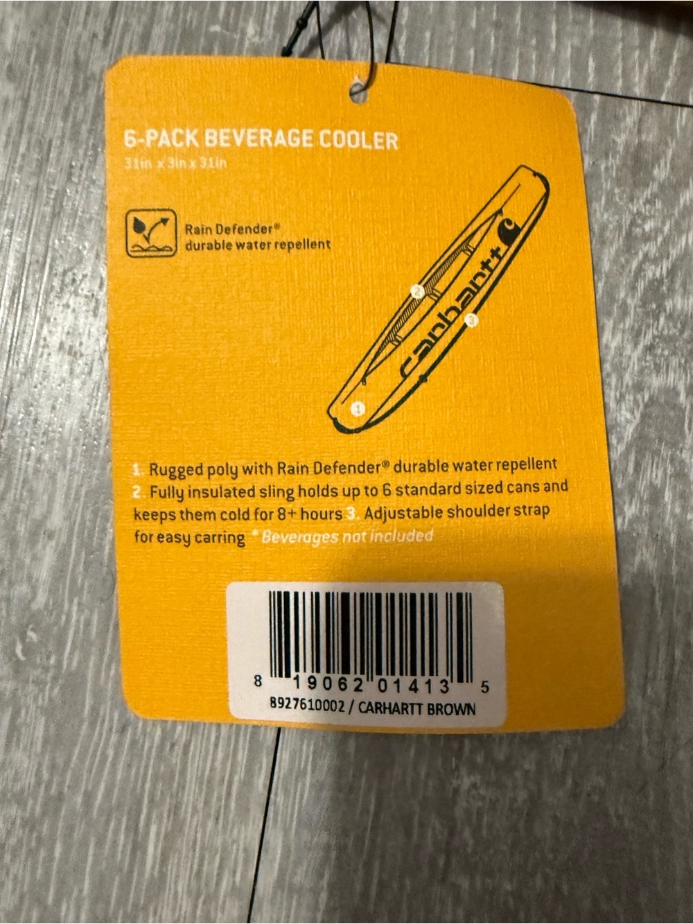 Carhartt 6-Pack Beverage Cooler Sling - Picture 3 of 4